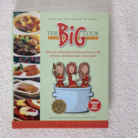 The Big Cook Hard Cover Cook Book Prepare 200 Meals In  One Day - Picture 1 of 11